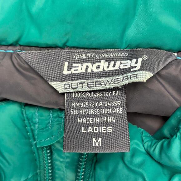 Jeep Jamboree USA Quilted Teal Polyloft Puffer Vest - Outdoors gropcore granola - Picture 5 of 9